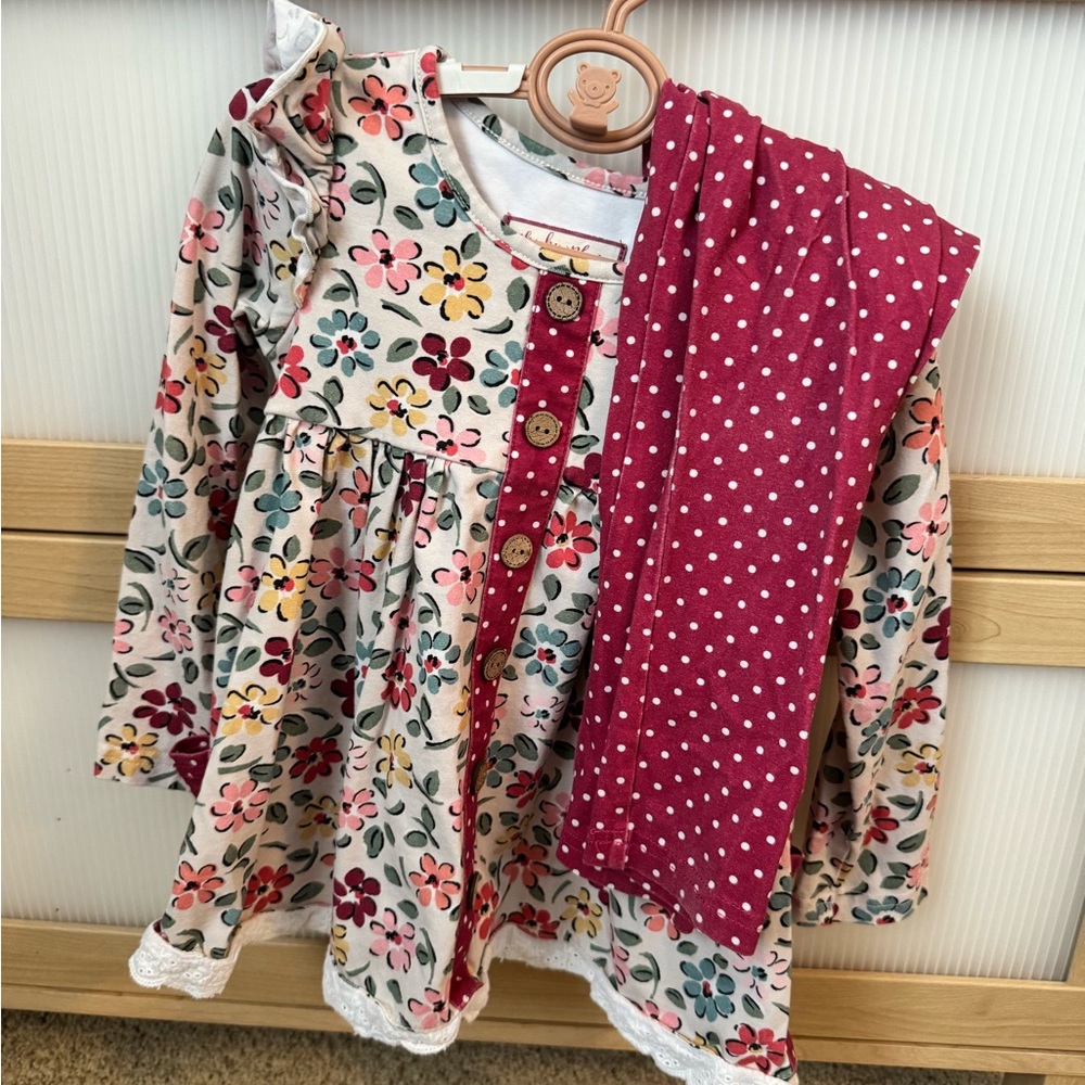 Cheeky Plum Floral Top with Button Detail